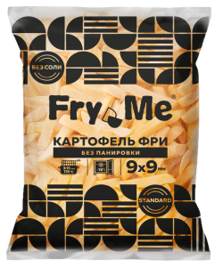 Картофель фри без панировки 9х9 мм (F79) Fry Me Standard, 2,5 кг
