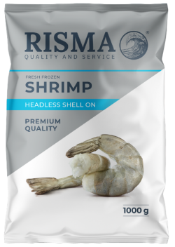 Креветки ваннамей без головы 21/25, 1 кг