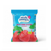 Кусочки фруктовые из яблок и клубники, 15 г