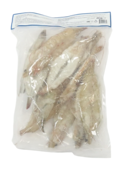 Креветка Королевская ваннамей с/г в панцире с разрезом на спинке без вены (