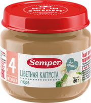 Пюре Semper (Сэмпер) Цветная капуста, 80 г