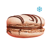 Пирожное Макарон с начинкой шоколад с орехом, 1 упак/25 шт*17 г. Заказ кратно 25 шт 