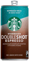 Молочный кофейный  напиток Starbucks® Doubleshot Espresso без добавления сахара, м.д. жира 2.6%, 0.2л