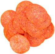 Колбаса пепперони топпинг сырокопченая полусухая замороженная нарезка, 1 кг