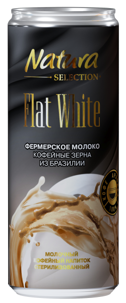 Молочный кофейный напиток FLAT WHITE, 220 мл