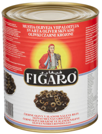 Оливки черные резаные, 3 кг