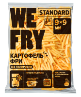Картофель фри без панировки 9х9 мм (F79) Standard We Fry, 2,5 кг