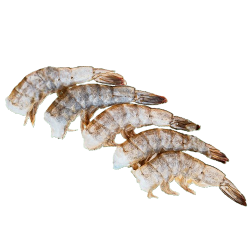 Креветки ваннамей без головы без вены в панцире легкой очистки IQF 21/25, 1 кг