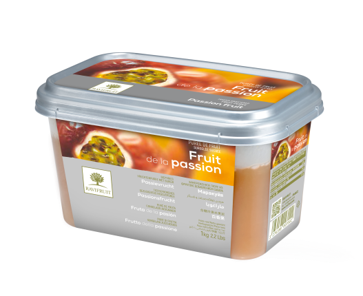 Замороженное пюре из фруктов с добавлением сахара Маракуйя, 1 кг