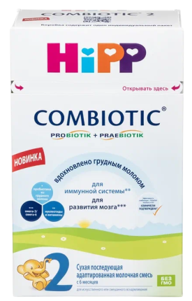 Смесь молочная сухая HiPP Combiotic (Хипп Комбиотик) 2 адаптированная, 600 г