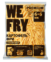 Картофель фри с панировкой 6x6 мм (S02) Premium We Fry, 2,5 кг