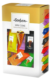 Мини-рожков ассорти Sorbon хрустящих с начинками 