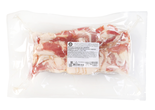 Бекон сырокопченый охлажденный нарезка, 500 г 