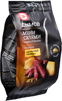 Колбаски Мини-салями со вкусом Изысканного пармезана сырокопченые, 50 г 