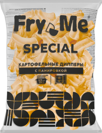 Картофельные дипперы с панировкой (D01) Fry Me Special, 2,5 кг