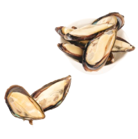 Мидии синие на полустворке раковины IQF 30/45, 1 кг