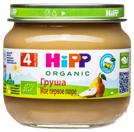 Пюре HiPP (Хипп) Груша, 80 г