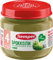 Пюре детское брокколи, 80 г