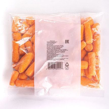 Морковь мини быстрозамороженная, 1 кг