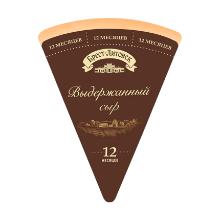 Сыр Выдержанный 12 мес 45%, 1/8 головы около 900 г