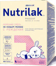 Смесь молочная сухая Nutrilak Premium (Нутрилак Премиум) 1 адаптированная на козьем молоке, 600 г