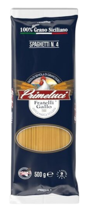 Макаронные изделия PRIMELUCI № 4 Spaghetti Спагетти, 500 г