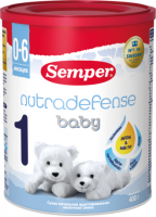 Смесь молочная сухая Semper Nutradefense Baby (Сэмпер Нутрадефенс Бэби) 1 адаптированная, 400 г