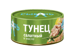 Тунец полосатый салатный в масле, 170 г