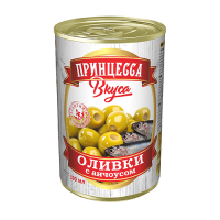 Оливки с начинкой из АНЧОУСА б/к, 300 мл