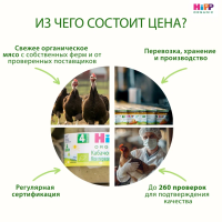 Пюре HiPP (Хипп) Нежные овощи с индейкой, 190 г
