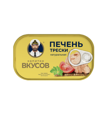 Печень трески тихоокенаской натуральная, 115 г