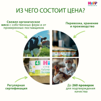 Пюре HiPP (Хипп) Овощная смесь с говядиной, 190 г