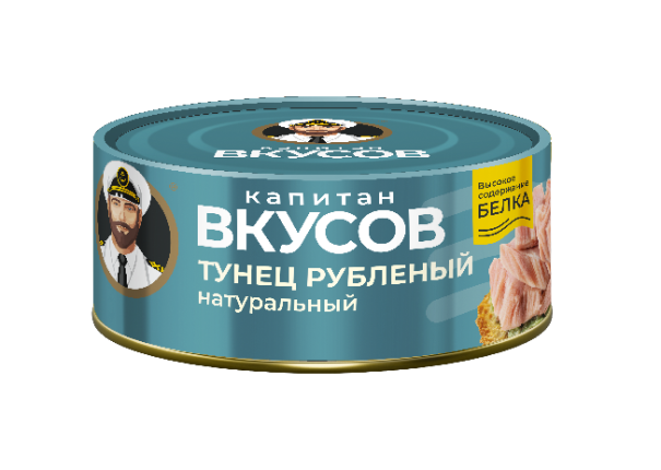 Тунец полосатый рубленый натуральный, 170 г