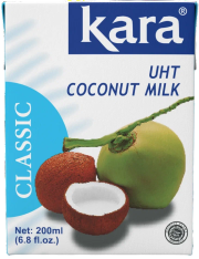 Растительный продукт Coconut milk на основе мякоти кокосового ореха 17%, 200 мл 