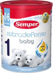 Смесь молочная сухая Semper Nutradefense Baby (Сэмпер Нутрадефенс Бэби) 1 адаптированная, 400 г