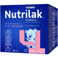 Напиток молочный сухой Nutrilak Premium (Нутрилак Премиум) 4 Детское молочко, 900 г