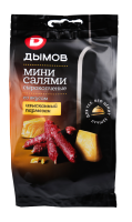 Колбаски Мини-салями со вкусом Изысканного пармезана сырокопченые, 50 г 