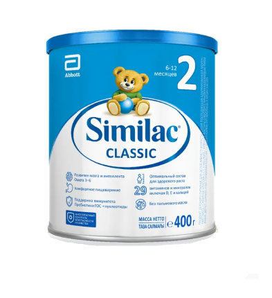 Сухая молочная смесь Similac Classic (Симилак Классик) 2 адаптированная, 400 г