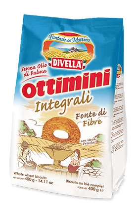 Печенье цельнозерновое Ottimini Integrali, 400 г