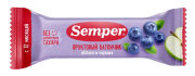 Фруктовый батончик Semper (Сэмпер) Яблоко и Черника, 15 г