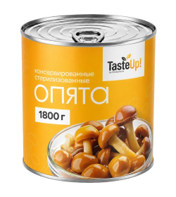 Опята консервированные стерилизованные, 3100 мл/2840 г (масса продукта 1800 г)