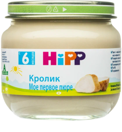Пюре HiPP (Хипп) Кролик, 80 г