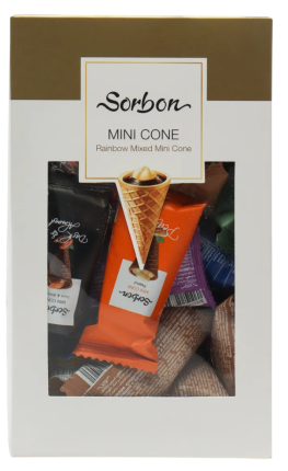 Мини-рожков АССОРТИ Sorbon хрустящих с начинками 
