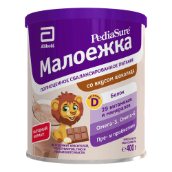 Смесь ПедиаШур Малоежка со вкусом ШОКОЛАДА  Pediasure, 400 г.   