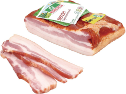 Бекон сырокопченый нарезка, около 1 кг