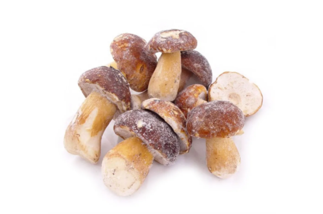 Белые грибы целые быстрозамороженные, короб 10 кг