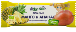 Батончик ORGANIC ТРОПИЧЕСКИЙ МАНГО и АНАНАС, 20г