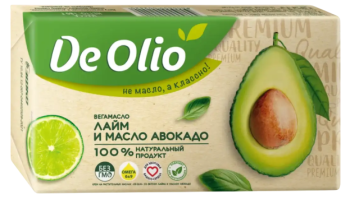 Крем на растит. маслах Вега-масло со вкусом лайма и маслом авокадо ,180 г 