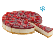 Пирог сырный Чизкейк Клубничный замороженный, 2 кг (16 порций) 