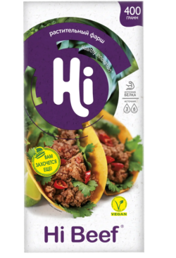 Растительный Фарш HiBeef замороженный, 400 г 